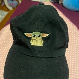Disney Black Cap with Baby Yoda Embroidery